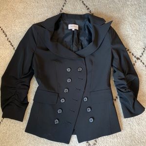 LAUNDRY by SHELLI SEGAL black blazer top-  size 0